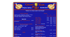 Desktop Screenshot of grandslam-pizza.com